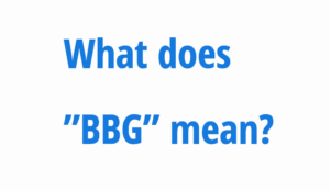 BBG Urban Dictionary