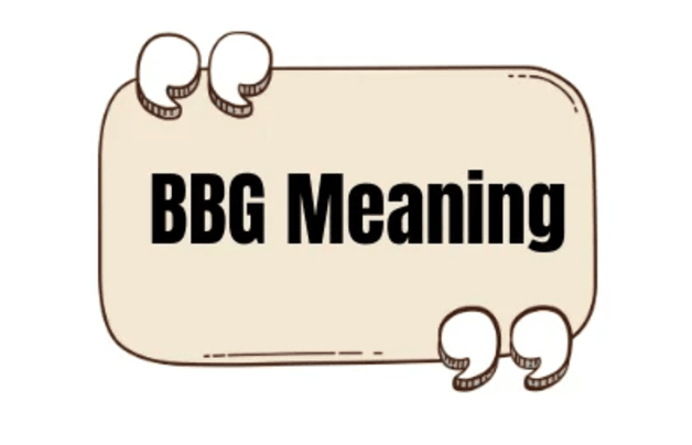 bbg meaning in text